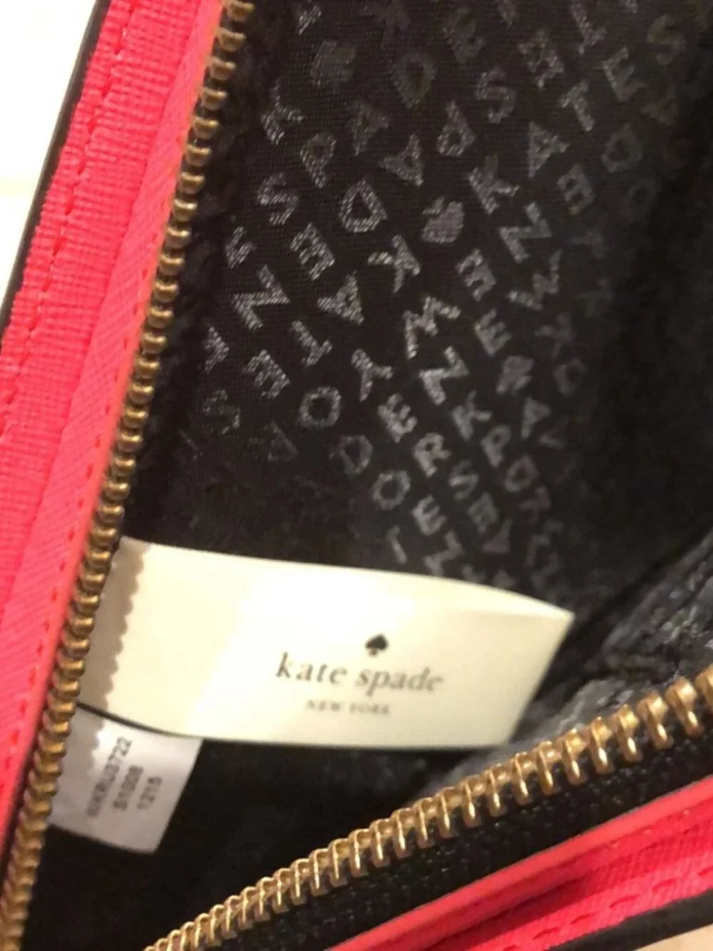 New Kate Spade make a splash watermelon novelty leather saffiano clutch handbag